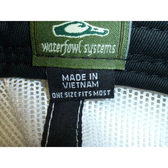 Drake Waterfowl Gray & White Trucker Hat With Mesh Back Adjustable Snapback - Picture 8 of 9